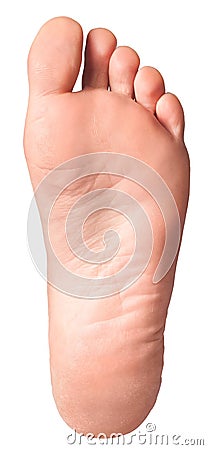 Isolated Foot Sole Stock Photo