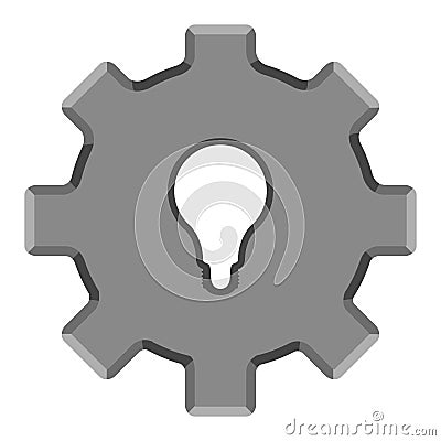 Isolated gear icon Vector Illustration