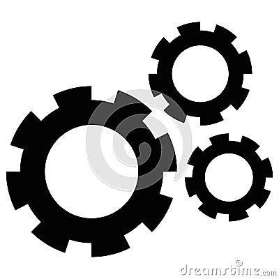 Isolated gear icon Vector Illustration
