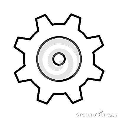 Isolated gear illustration Stock Photo