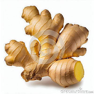 Isolated ginger on white background Stock Photo