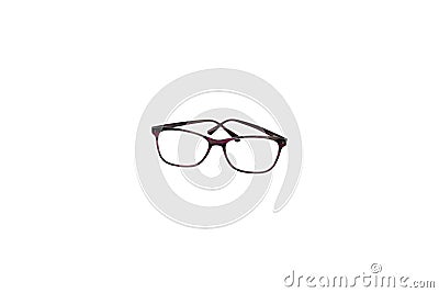 Isolated glasses on a white background. Optics. Vision.. Stock Photo