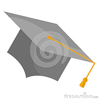 Isolated graduation cap icon Vector Illustration