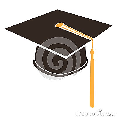 Isolated graduation hat Vector Illustration