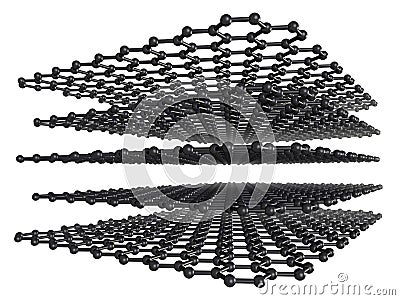 Isolated Graphite Stock Photo