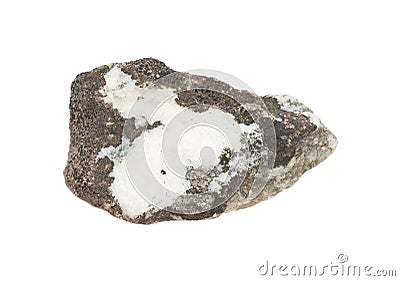 Isolated gray rude stone Stock Photo