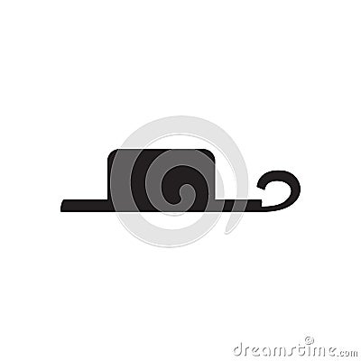 Isolated half rest musical note Vector Illustration