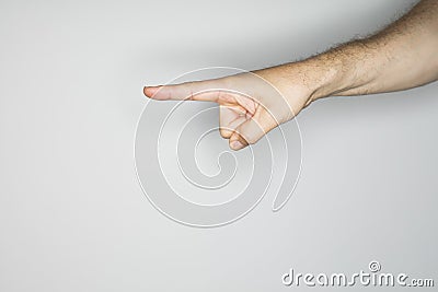 isolated hand gesture Stock Photo
