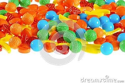 Isolated hard fruit candy Stock Photo