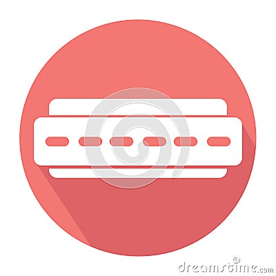 Isolated harmonic icon Flat design Musical instrument Vector Vector Illustration