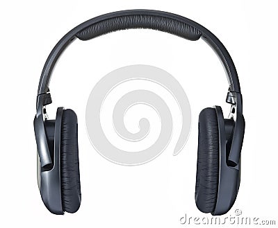 Isolated Headphones Stock Photo