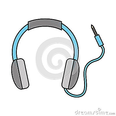 Isolated headphones icon Vector Illustration