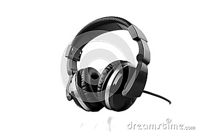 Isolated Headphones on Transparent Background, Generative Ai Stock Photo