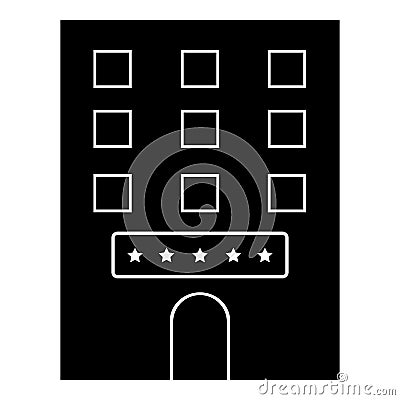 Isolated hotel icon Vector Illustration