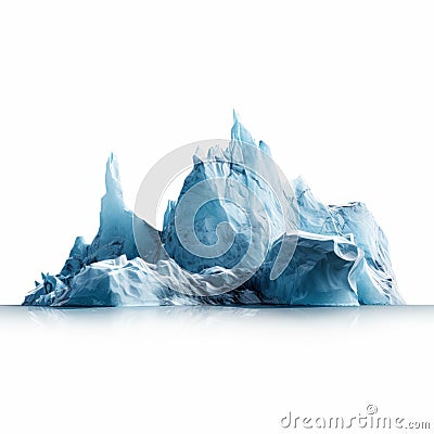 Arctic Iceberg Fragmented Advertising With Hyper-realistic Details Stock Photo