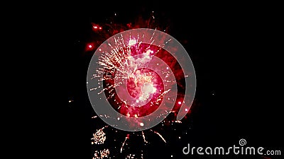 isolated image of a firework show Stock Photo