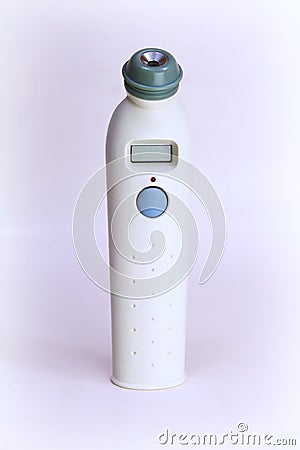 Isolated image of white temporal thermometer scanner Stock Photo