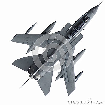 Isolated jet fighter Stock Photo