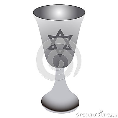 Isolated jewish cup Vector Illustration