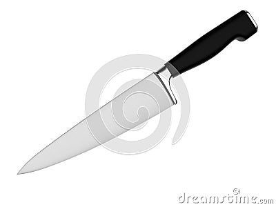 Isolated kitchen knife Stock Photo