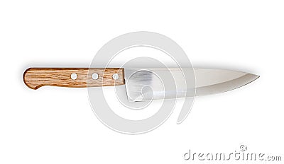 Isolated kitchen knife isolated with clipping path Stock Photo