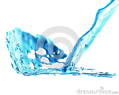 Isolated Liquid Splash Stock Photo