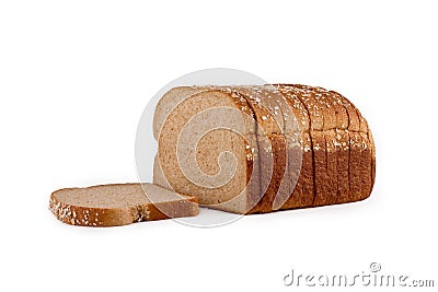 Isolated loaf of bread Stock Photo