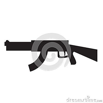 Isolated machine gun icon Vector Illustration