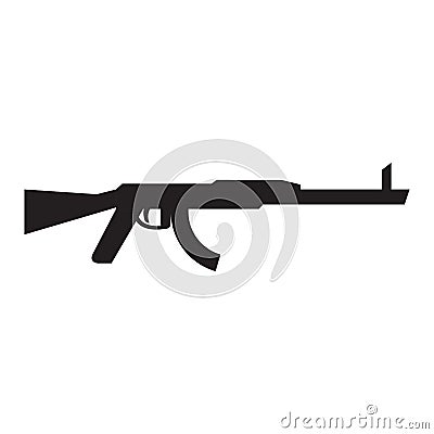 Isolated machine gun icon Vector Illustration