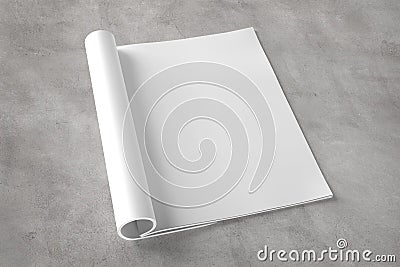 Isolated magazine mock up on a background Stock Photo