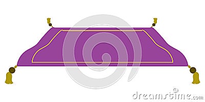 Isolated magic carpet Vector Illustration