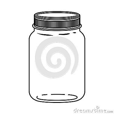 Isolated mason jar design Vector Illustration