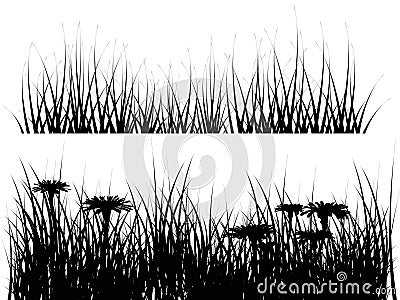 Isolated meadow illustration Cartoon Illustration