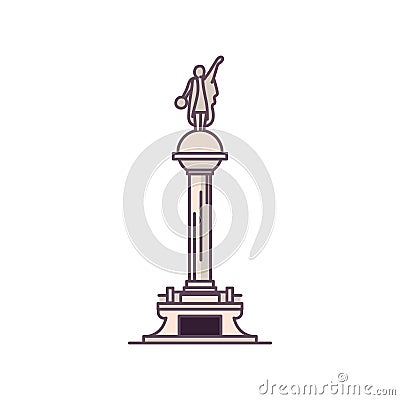 Isolated monument builder world Vector Illustration