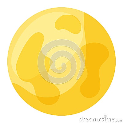 Isolated moon icon Astrology concept Vector Vector Illustration