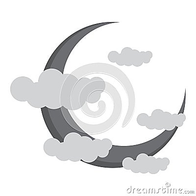 Isolated moon icon Vector Illustration