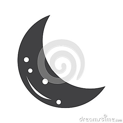 Isolated moon icon Vector Illustration