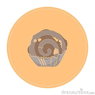 Isolated muffin icon Vector Illustration