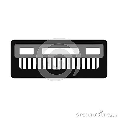 Isolated music keyboard icon Vector Illustration