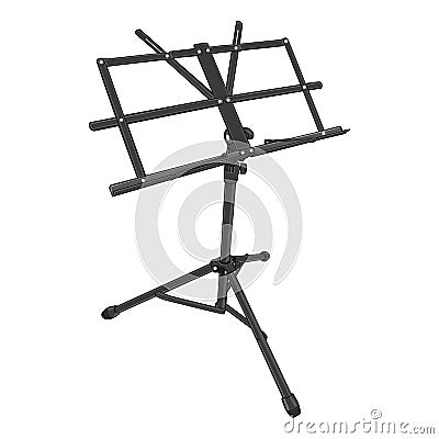 Isolated music stand Vector Illustration