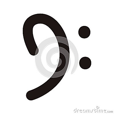 Isolated musical note icon Vector Vector Illustration