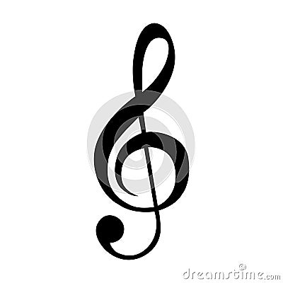 Isolated musical note Vector Illustration