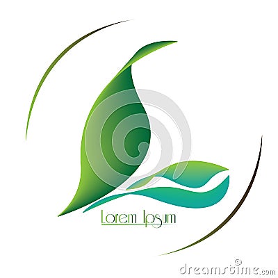 Isolated nature logo Vector Illustration