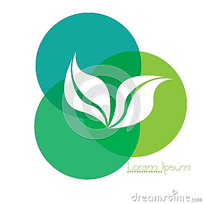 Isolated nature logo Vector Illustration