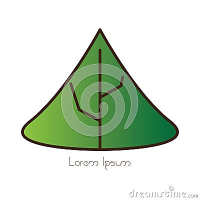 Isolated nature logo Vector Illustration