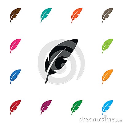 Isolated Nib Icon. Plume Vector Element Can Be Used For Nib, Feather, Pen Design Concept. Vector Illustration