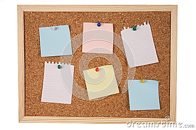 Isolated note board with path Stock Photo