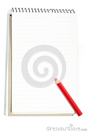 Isolated notepad with clipping path Stock Photo