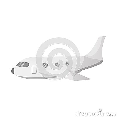 Isolated object of airport and airplane sign. Set of airport and plane stock vector illustration. Vector Illustration