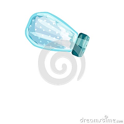 Vector illustration of bottle and salt icon. Set of bottle and pack stock symbol for web. Vector Illustration